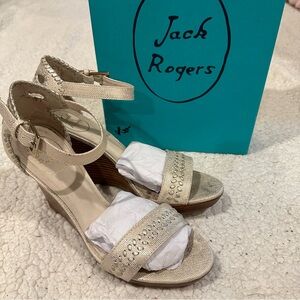 jack rogers harper wedge heels size 8